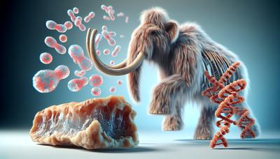 3D-Wollmammut-Chromosomen mit gefriergetrocknetem Hautproben.