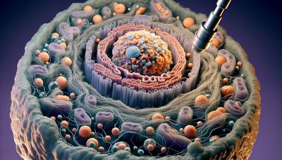 Geavanceerde microscoop onthult ingewikkelde cellulaire structuren in detail.