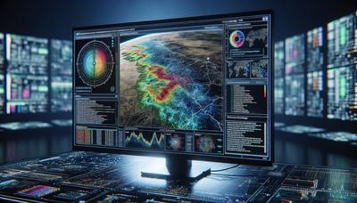 AI analyseert grondwaterrisico op een digitale kaart.