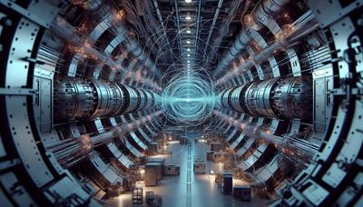 AI visualiserar mörk materia-partiklar vid Large Hadron Collider.

