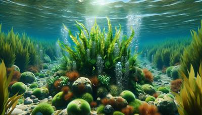Las algas detectan señales químicas en el entorno acuático.
