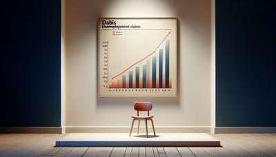 Grafico a barre che mostra il calo delle richieste di disoccupazione