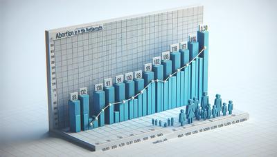 Staafdiagram dat verhoogde abortuscijfers in Nederland toont.
