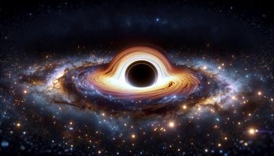 天の川銀河の中心付近で恒星が近くにあるブラックホール。

