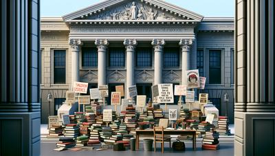 Libri e cartelli di protesta davanti alle scuole.