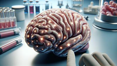 Cervello con circuiti evidenziati sottoposti a trattamento di terapia cognitiva.