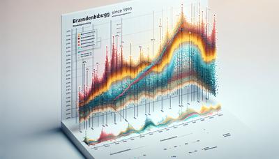 Diagramm der Wahldaten-Trends in Brandenburg seit 1990