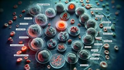 Cząsteczki komórkowe podkreślające ścieżkę diagnostyczną raka krwi.