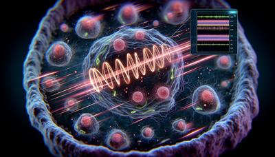 Cellule con vie dell'RNA evidenziate e segnali accelerati