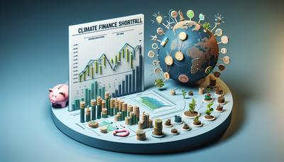 Grafico che mostra il divario nel finanziamento climatico e le soluzioni.