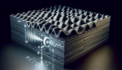 Materiale composito che smorza vibrazioni e onde sonore.