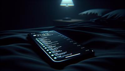 Schermo del telefono oscurato con notifiche di messaggi minacciose.