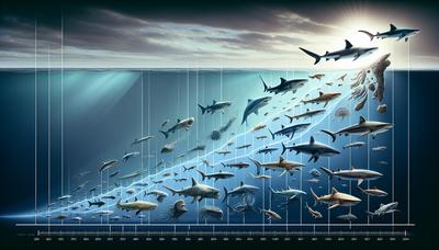 "Gráfico de la disminución de la diversidad de tiburones a lo largo de millones de años"