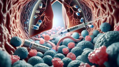 Médicament contre le diabète et chimiothérapie ciblant les cellules cancéreuses du poumon.