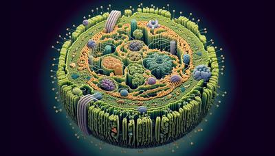 Diagramme du chloroplaste mettant en évidence 140 protéines impliquées dans la photosynthèse.