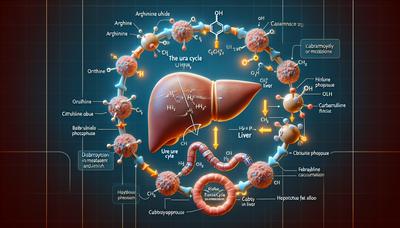 Diagramma dell'interazione tra ciclo dell'urea e fegato grasso