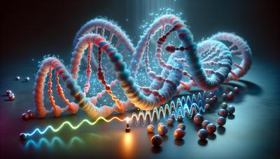 Doppelhelix-Moleküle verändern ihre Form unter Lichtreizung.