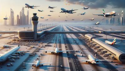 L'aéroport international de Dubaï grouille d'avions et de passagers.