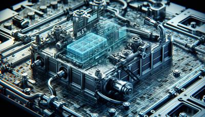 Batterie de véhicule électrique avec superposition de données numériques.