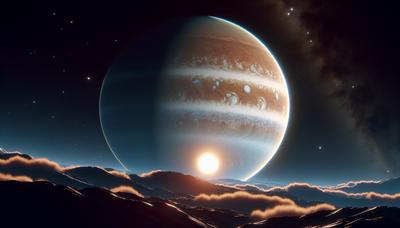 Exoplanet HD 189733 b mit einer Atmosphäre aus Schwefelwasserstoff.