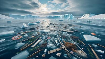 Débris flottants transportant des espèces invasives vers les rivages de l'Antarctique.