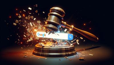 Mazo rompiendo barra de búsqueda de Google con texto legal