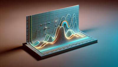 Gráfico de bandas de energía planas en material cuántico.