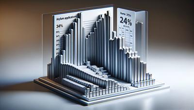 Grafik mit einem Rückgang von 24 % bei den Asylanträgen.