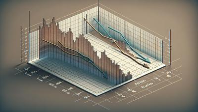 "Grafico che mostra il calo delle azioni asiatiche e dell'euro con frecce"