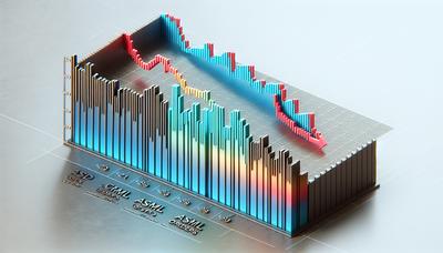 Grafiek met dalende orders van ASML en chipvoorraden.