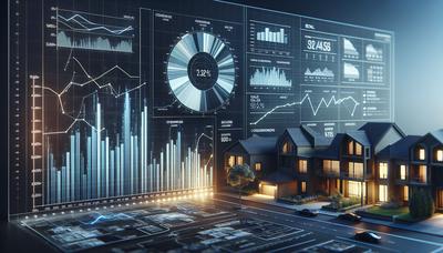 Graphique montrant les données de vente au détail et les revenus immobiliers.