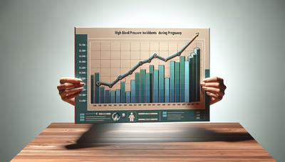 Grafico che mostra l'aumento della pressione alta in gravidanza