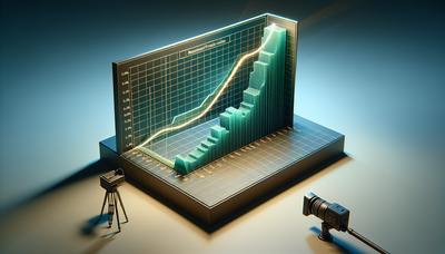 Graphique montrant une légère augmentation des ventes au détail.