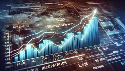 Grafiek toont stabiele rentetarieven te midden van stijgende inflatie.