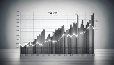 Grafiek die het effect van tarieven op economie en handel laat zien.