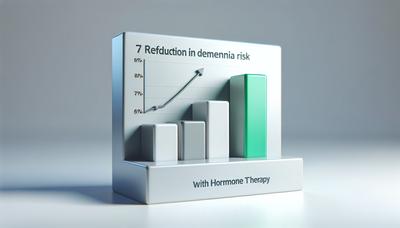 Grafico sulla terapia ormonale che riduce il rischio di demenza del 7%.