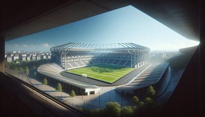 Koning Boudewijnstadion in Brussel onder een zonnige hemel.