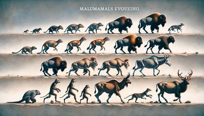 Mamíferos que evolucionan con cambios en la postura corporal a lo largo del tiempo.