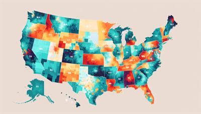 Mappa che evidenzia le variazioni dell'uguaglianza di genere negli stati degli USA