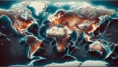 イスラム国の活動が活発化している地域を示す地図。

