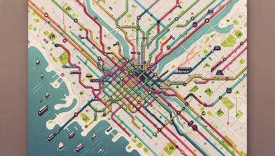 Karte zur Hervorhebung von Transitstrecken und Investitionsbereichen.