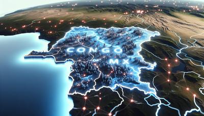 コンゴの地図にmpoxの高リスク地域を示す。