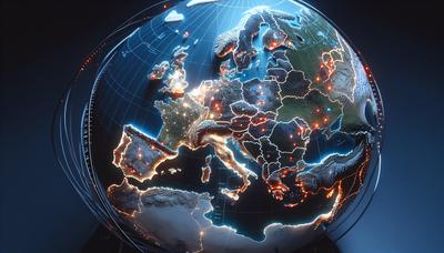 Mappa dell'UE con evidenziate le aree di confine problematiche.