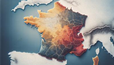 Carte de la France mettant en évidence le sud-est et Paris séparément.