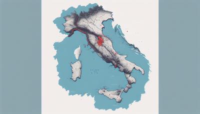 "Mappa dell'Italia con evidenziate le città in allerta rossa"