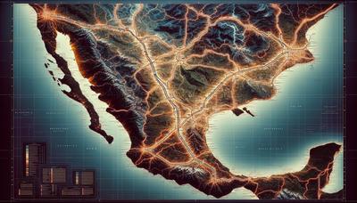 Mapa con rutas destacadas y flechas de deportación.