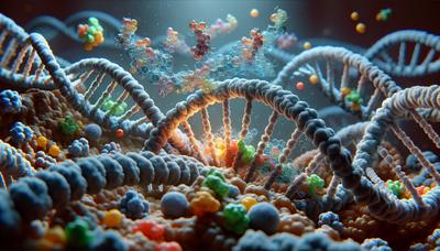 Visualização ao microscópio de CDCA7 detectando metilação de DNA.