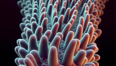 Vista microscópica de una hebra de cabello que muestra la estructura del huso.