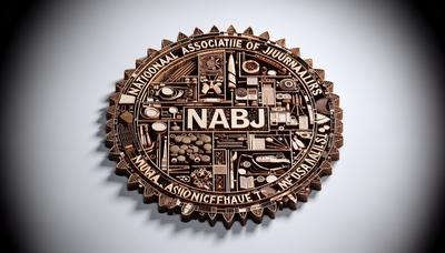 Logo da NABJ com conquistas destacadas e rede de apoio.