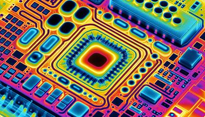 Nanoskala hotspots i elektronik framhävs med hjälp av termisk avbildning.

